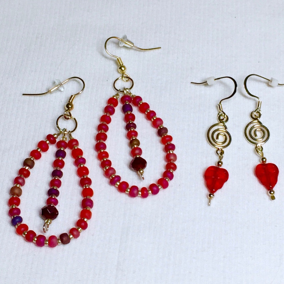 Artisan Earrings 2 pair set - Picture 1 of 1